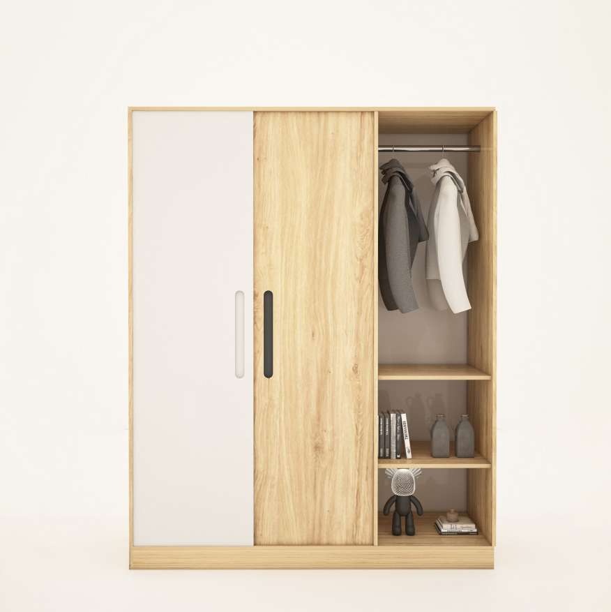 Tủ quần áo gỗ công nghiệp MDF chống ẩm TU018 - 1m2