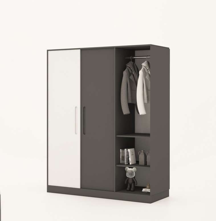 Tủ quần áo gỗ công nghiệp MDF chống ẩm TU018 - 1m2