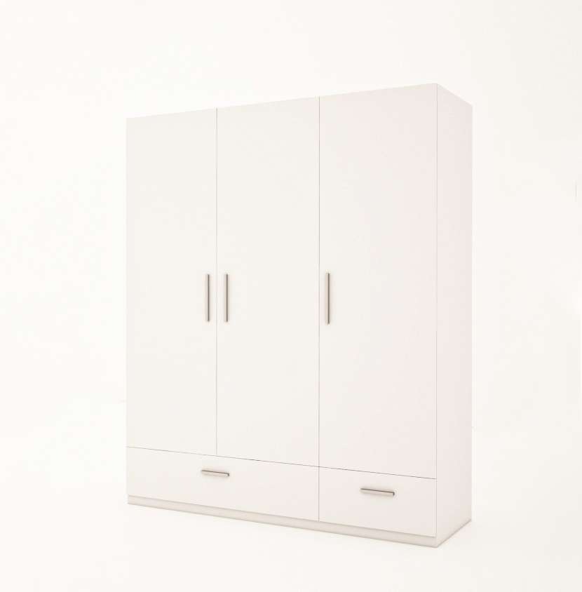 Tủ quần áo gỗ công nghiệp MDF chống ẩm TU020 - 1m2