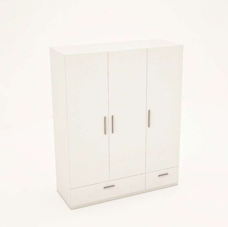 Tủ quần áo gỗ công nghiệp MDF chống ẩm TU020 - 1m2