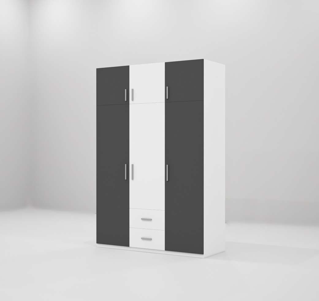 Tủ quần áo gỗ công nghiệp MDF chống ẩm TU021 - 1m2