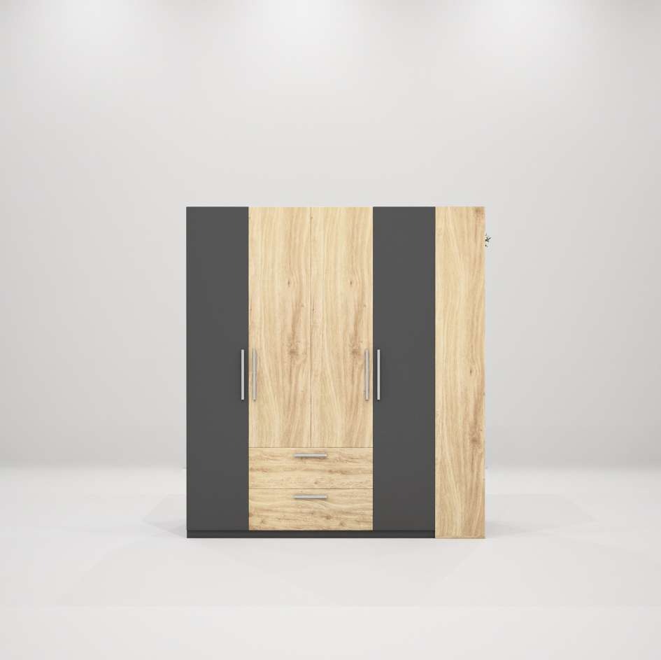 Tủ quần áo gỗ công nghiệp MDF chống ẩm TU016 - 1m4