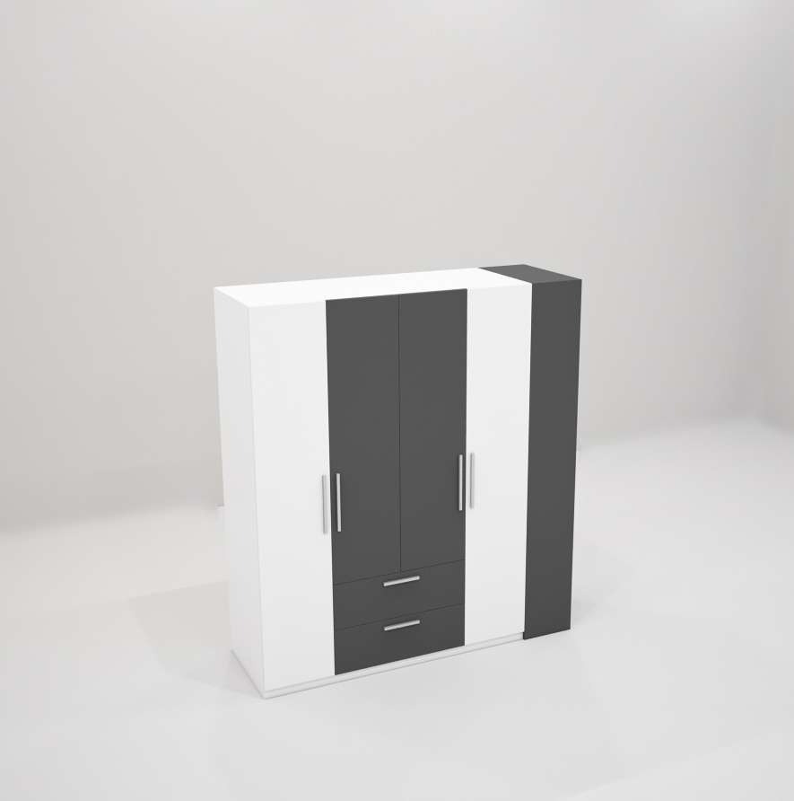 Tủ quần áo gỗ công nghiệp MDF chống ẩm TU016 - 1m4