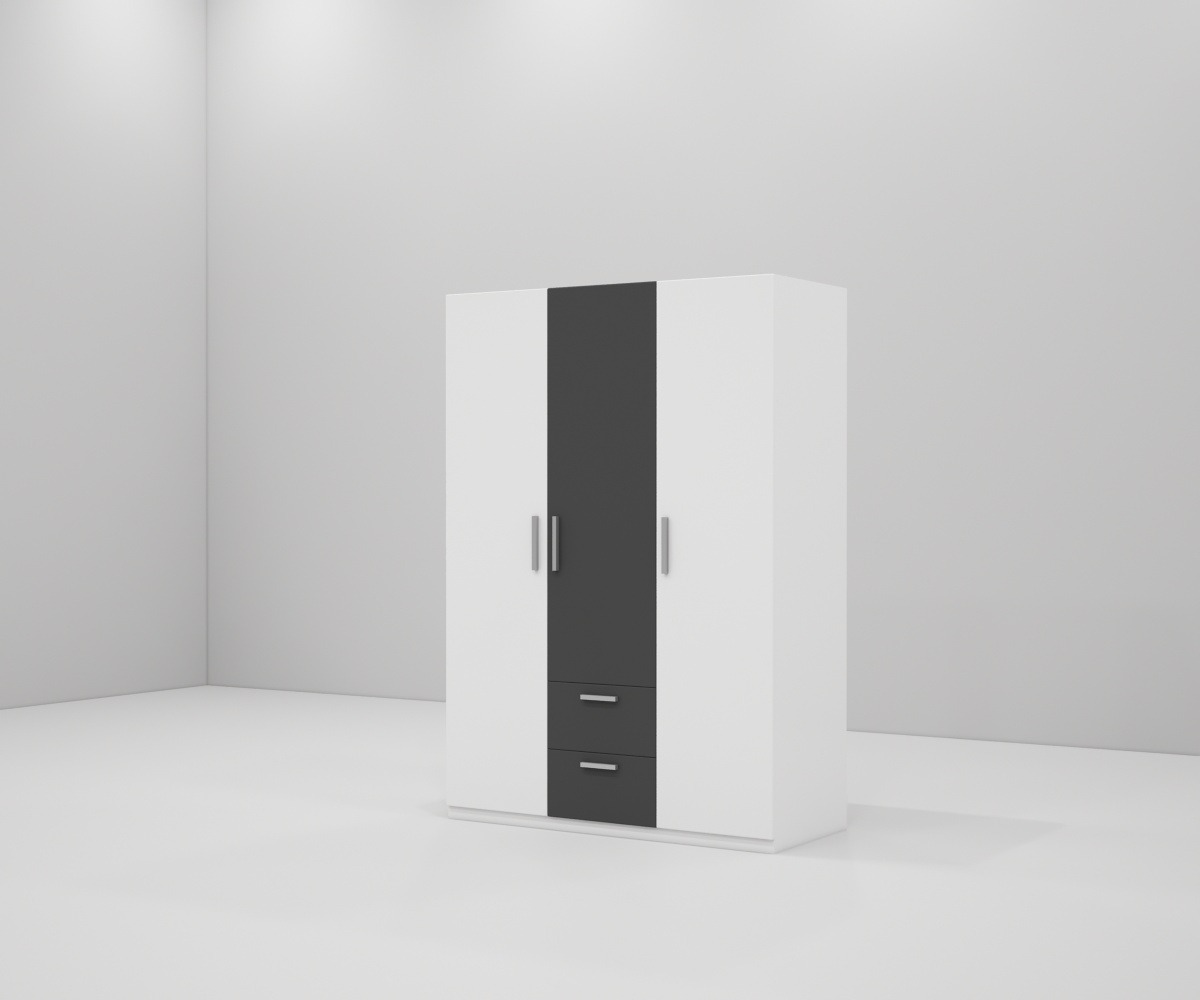 Tủ quần áo gỗ công nghiệp MDF chống ẩm TU017 - 1m2