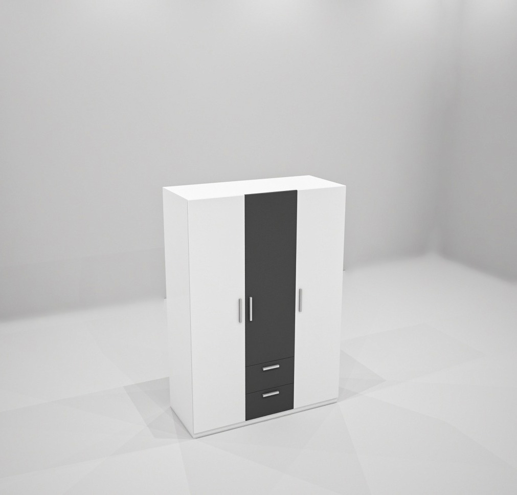 Tủ quần áo gỗ công nghiệp MDF chống ẩm TU017 - 1m2