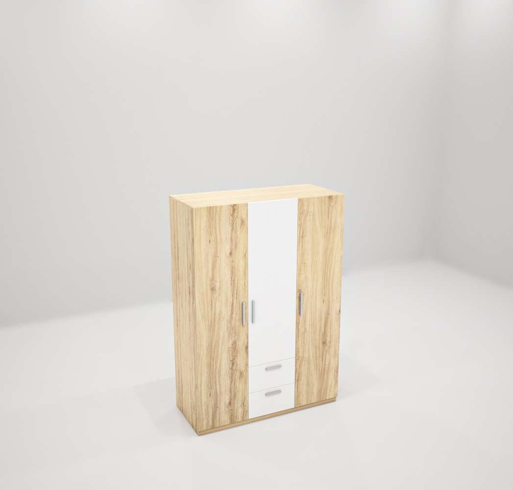 Tủ quần áo gỗ công nghiệp MDF chống ẩm TU017 - 1m2