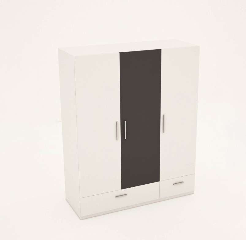 Tủ quần áo gỗ công nghiệp MDF chống ẩm TU023 - 1m2