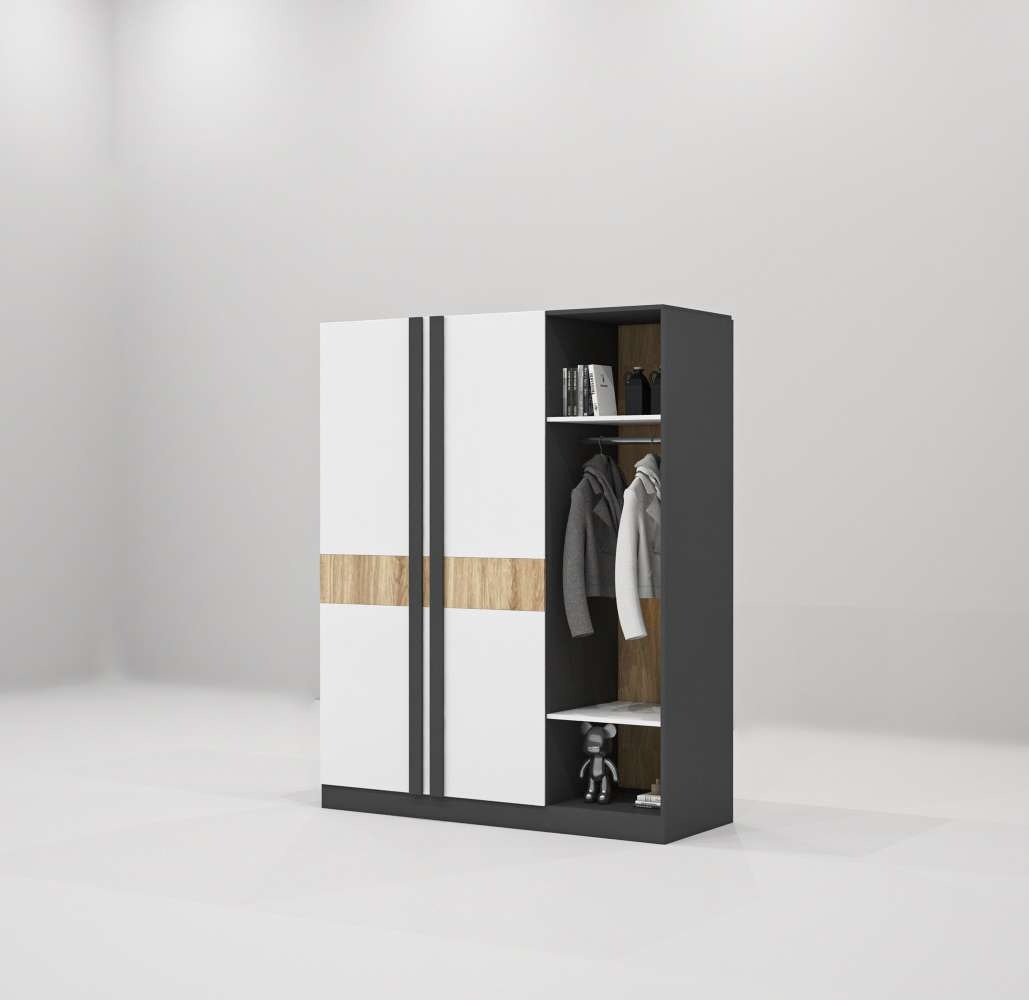 Tủ quần áo gỗ công nghiệp MDF chống ẩm TU024 - 1m2