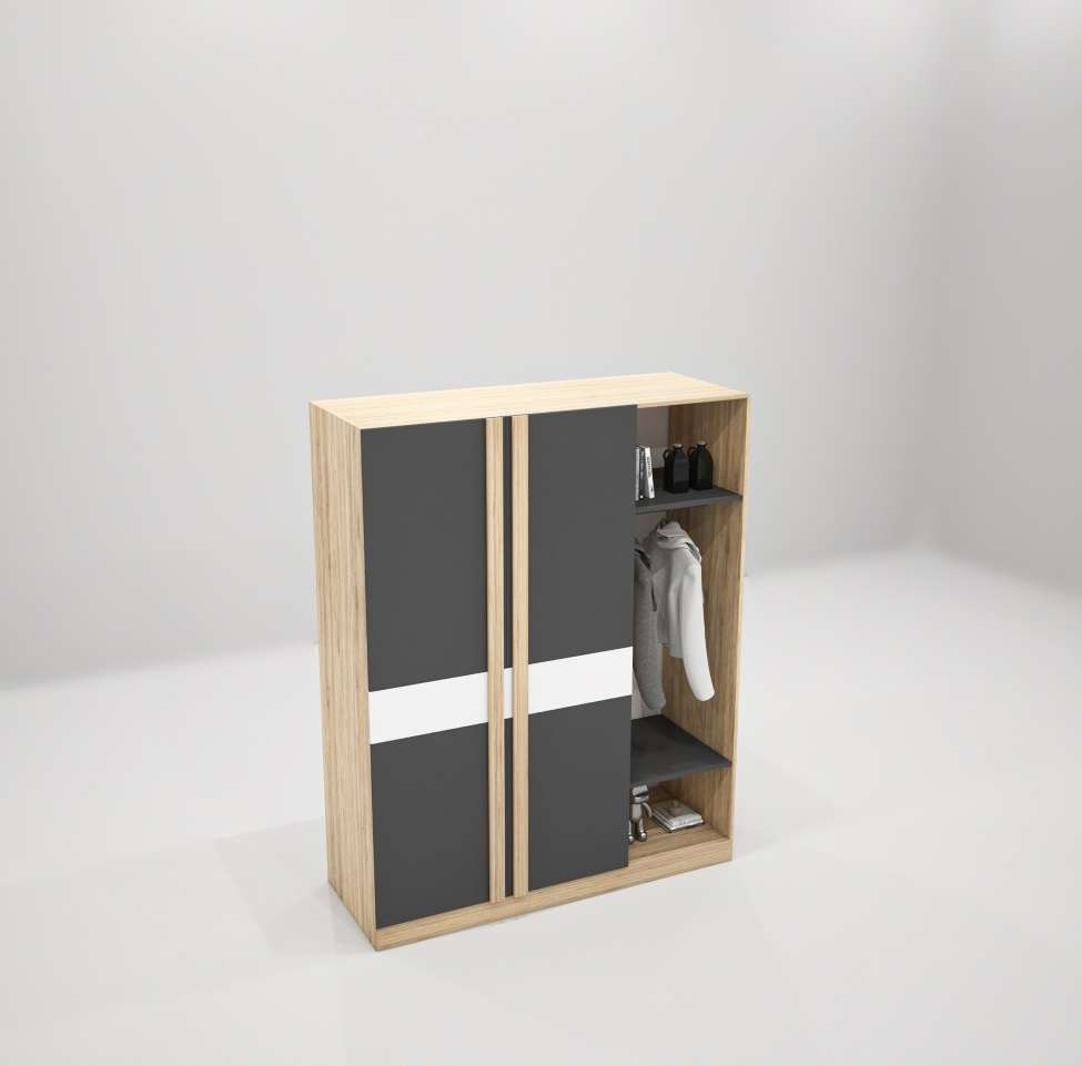 Tủ quần áo gỗ công nghiệp MDF chống ẩm TU024 - 1m2
