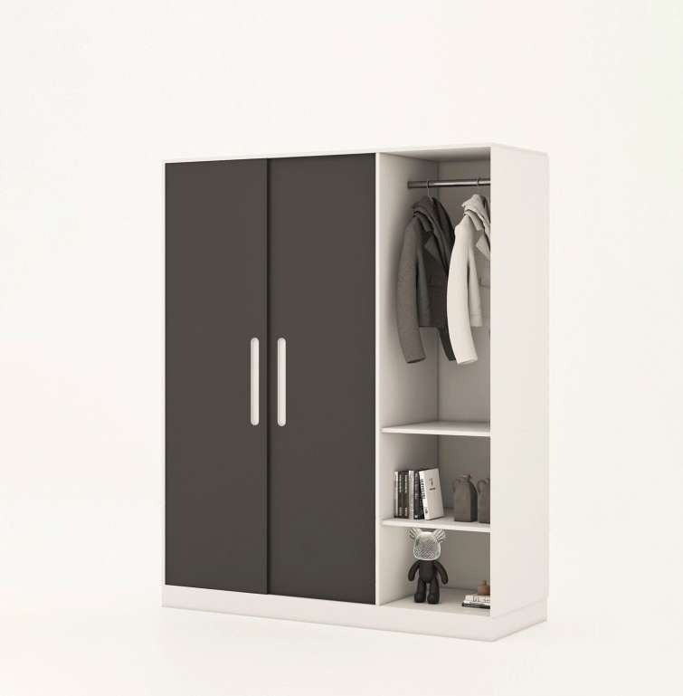 Tủ quần áo gỗ công nghiệp MDF chống ẩm TU025 - 1m2