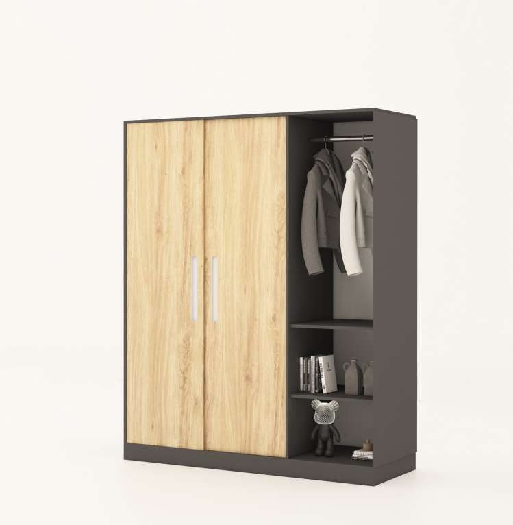 Tủ quần áo gỗ công nghiệp MDF chống ẩm TU025 - 1m2