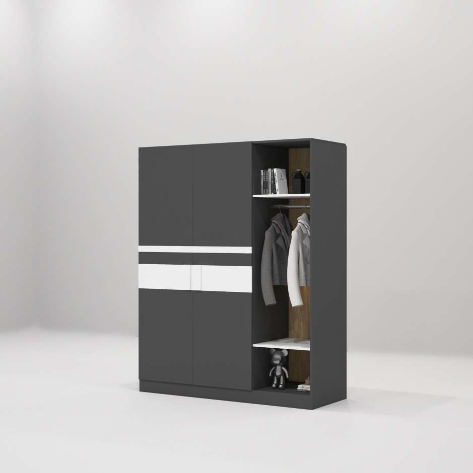 Tủ quần áo gỗ công nghiệp MDF chống ẩm TU026 - 1m2