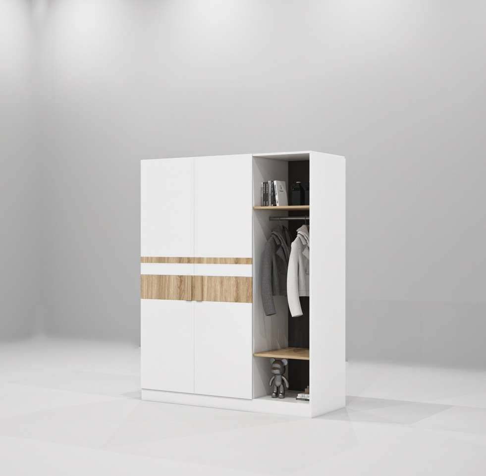 Tủ quần áo gỗ công nghiệp MDF chống ẩm TU026 - 1m2