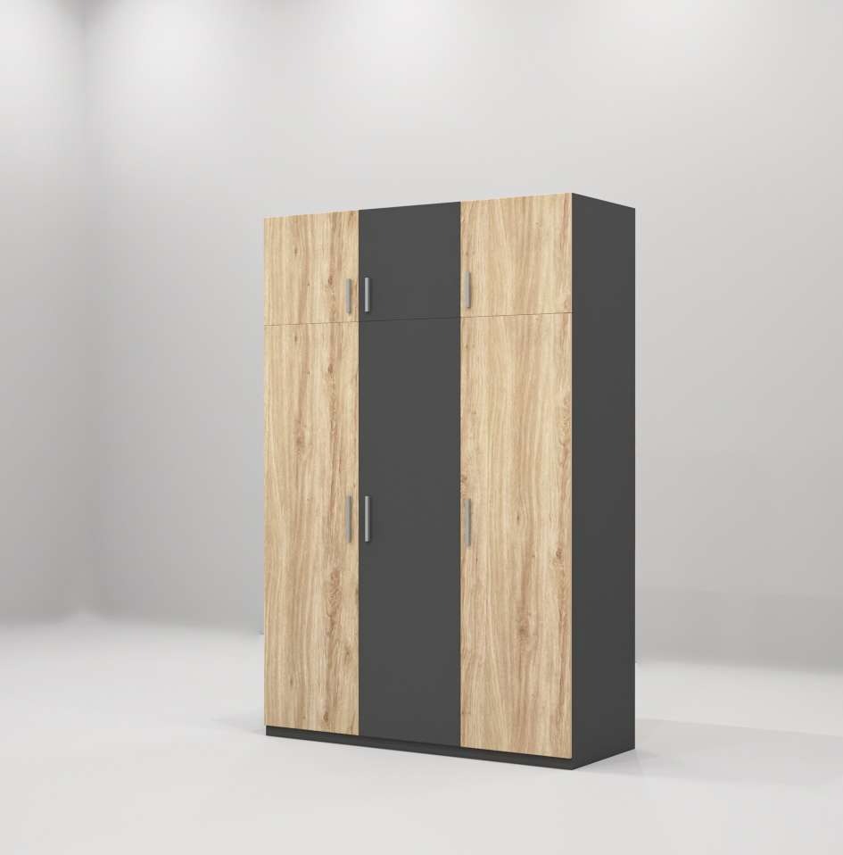 Tủ quần áo gỗ công nghiệp MDF chống ẩm TU027 - 1m2
