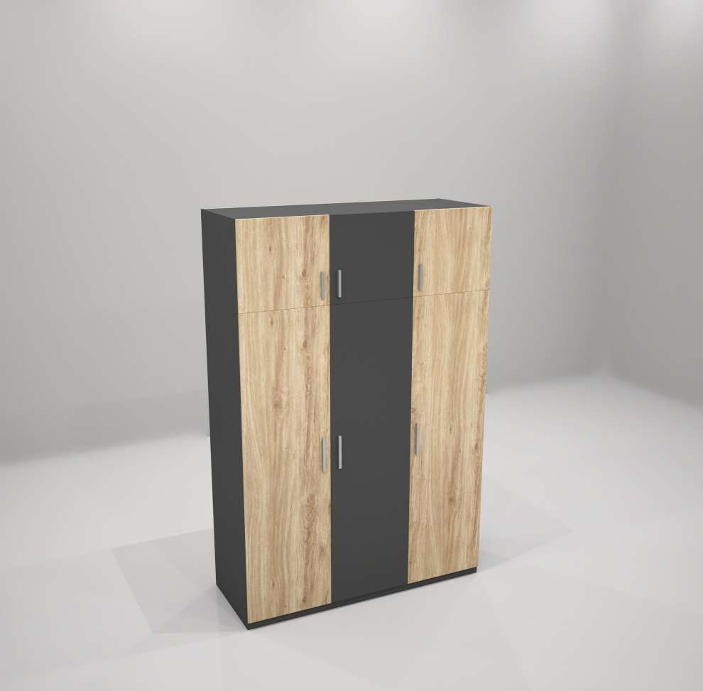 Tủ quần áo gỗ công nghiệp MDF chống ẩm TU027 - 1m2