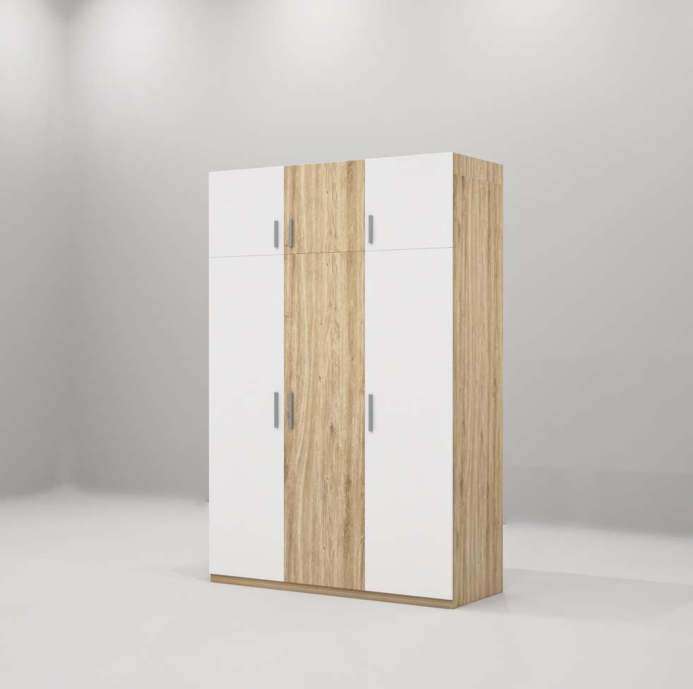 Tủ quần áo gỗ công nghiệp MDF chống ẩm TU027 - 1m2