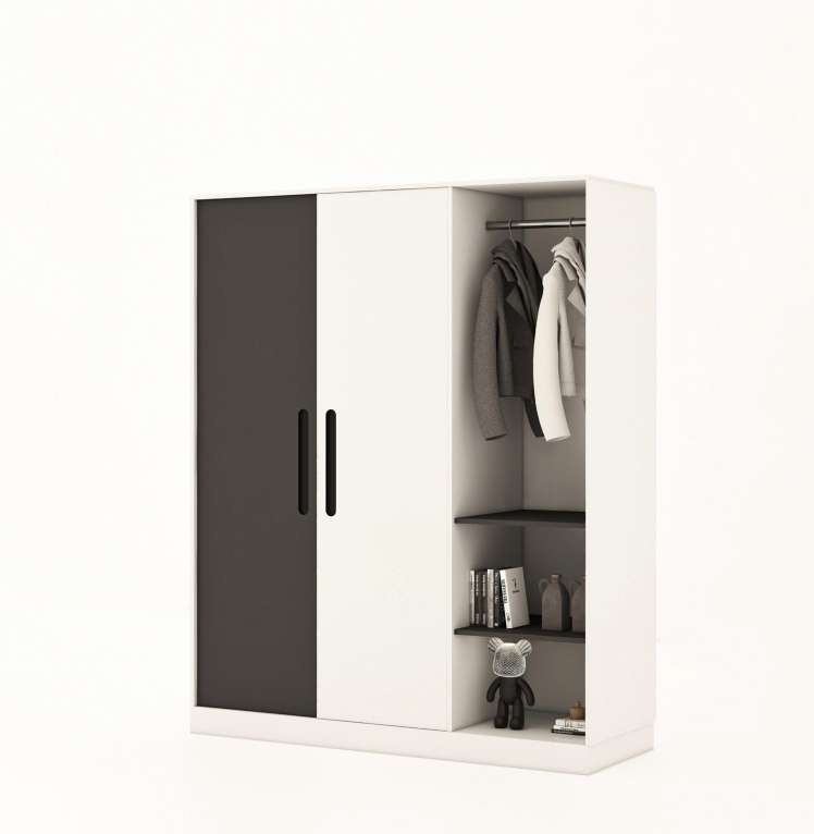 Tủ quần áo gỗ công nghiệp MDF chống ẩm TU003 - 1m2