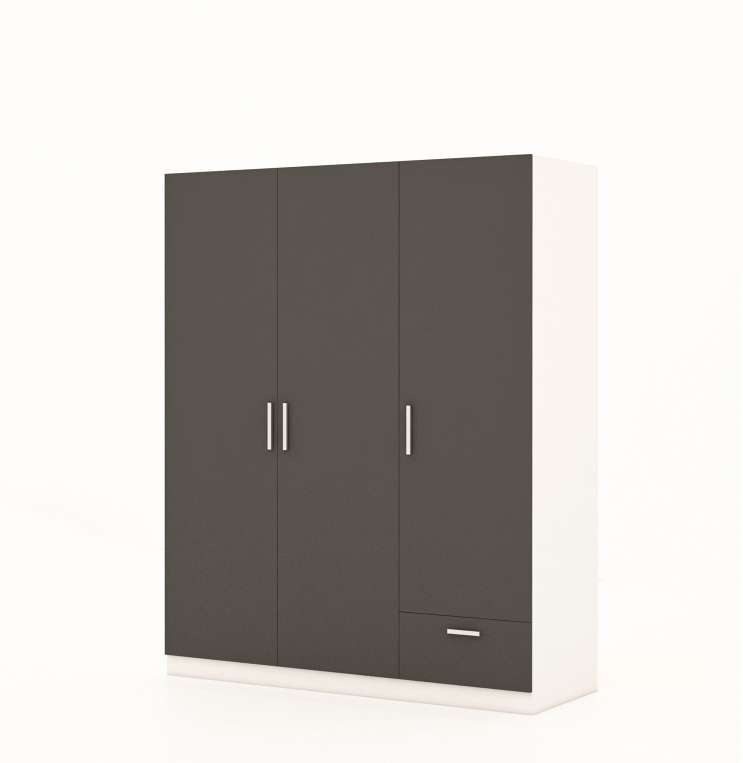 Tủ quần áo gỗ công nghiệp MDF chống ẩm TU028 - 1m2
