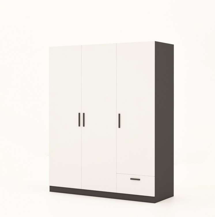 Tủ quần áo gỗ công nghiệp MDF chống ẩm TU031 - 1m2
