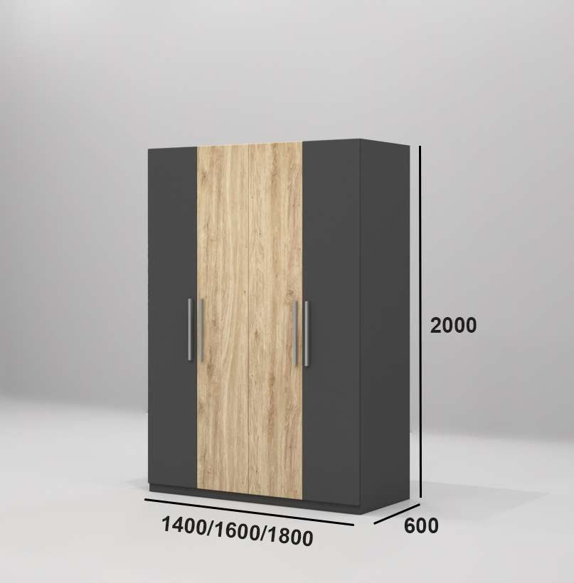 Tủ quần áo gỗ công nghiệp MDF chống ẩm TU040