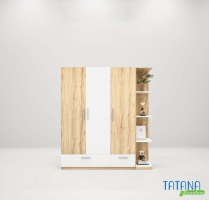 Tủ quần áo gỗ công nghiệp MDF chống ẩm TU014 - 1m4