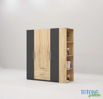 Tủ quần áo gỗ công nghiệp MDF chống ẩm TU016 - 1m4