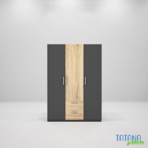 Tủ quần áo gỗ công nghiệp MDF chống ẩm TU017 - 1m2