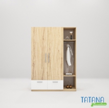 Tủ quần áo gỗ công nghiệp MDF chống ẩm TU005 - 1m2