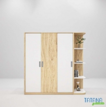 Tủ quần áo gỗ công nghiệp MDF chống ẩm TU006 - 1m4