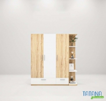 Tủ quần áo gỗ công nghiệp MDF chống ẩm TU014 - 1m4