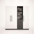 Tủ quần áo nhiều ngăn gỗ công nghiệp MDF chống ẩm TU007 - 1m2
