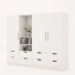 Tủ quần áo nhiều ngăn gỗ công nghiệp MDF chống ẩm TU009 - 1m2