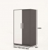 Tủ quần áo gỗ công nghiệp MDF chống ẩm TU013 - 1m2