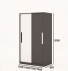 Tủ quần áo gỗ công nghiệp MDF chống ẩm TU015 - 1m2