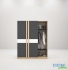 Tủ quần áo gỗ công nghiệp MDF chống ẩm TU024 - 1m2