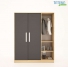 Tủ quần áo gỗ công nghiệp MDF chống ẩm TU025 - 1m2