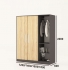 Tủ quần áo gỗ công nghiệp MDF chống ẩm TU025 - 1m2