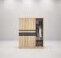 Tủ quần áo gỗ công nghiệp MDF chống ẩm TU026 - 1m2
