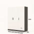 Tủ quần áo gỗ công nghiệp MDF chống ẩm TU028 - 1m2