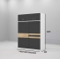 Tủ quần áo cửa lùa gỗ công nghiệp MDF chống ẩm TU032 - 1m8