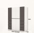 Tủ quần áo cánh mở gỗ công nghiệp MDF chống ẩm TU043 - 1m6